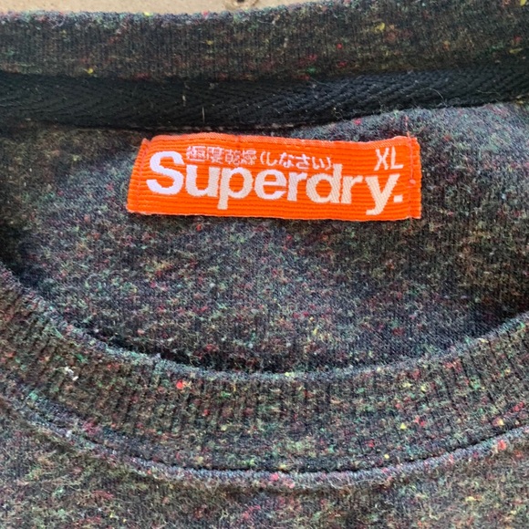 Superdry gray and pink crewneck - Picture 3 of 3